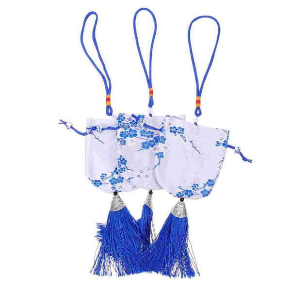 

gift wrap 3pcs embroidery style sachet drawstring bags hanging decors