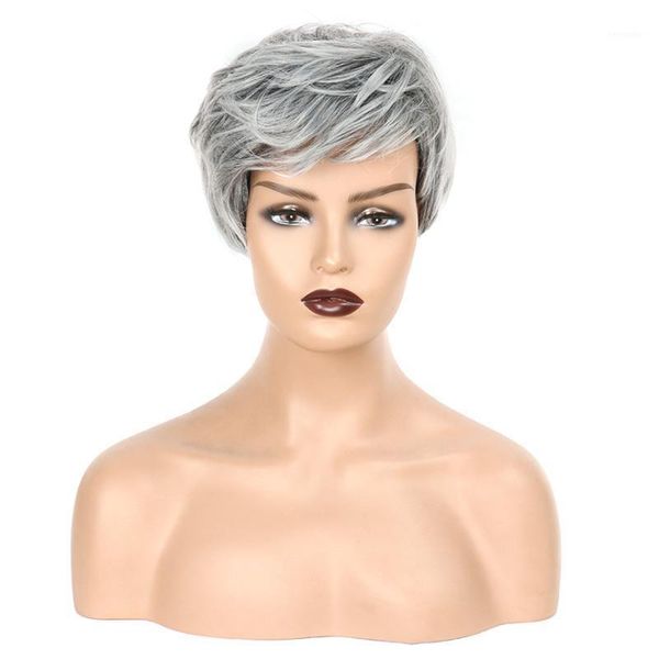 

arrival short synthetic dark roots for black women natural blonde wigs daily wear1
