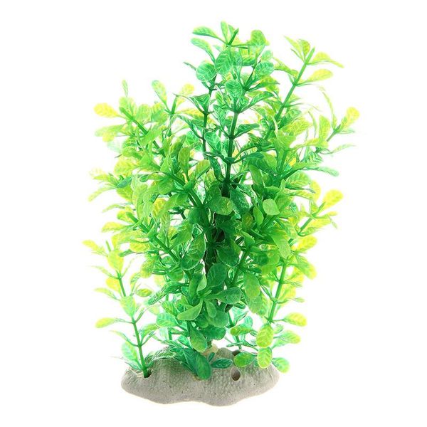 

green fake plastic water plants for fish tank aquarium ornament decorations