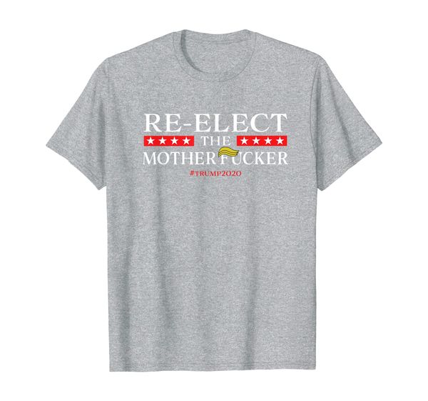 

re-elect the motherfucker don't impeach potus t-shirt, White;black