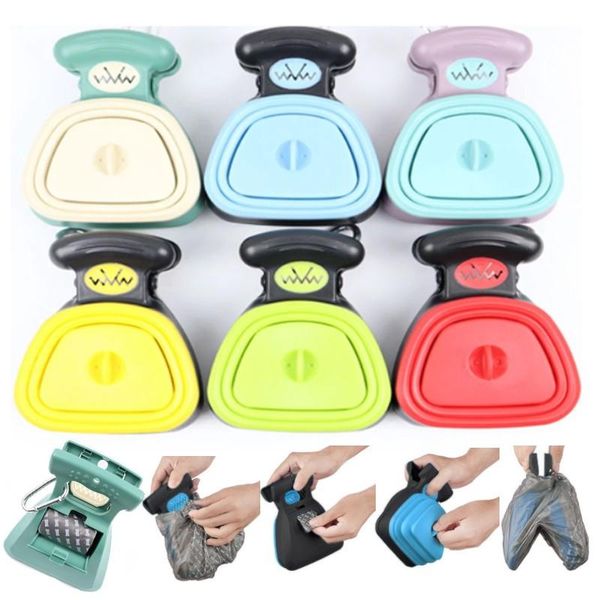 

dog travel & outdoors picker cleaning tools pet products poop bag dispenser foldable pooper scooper scoop clean animal waste