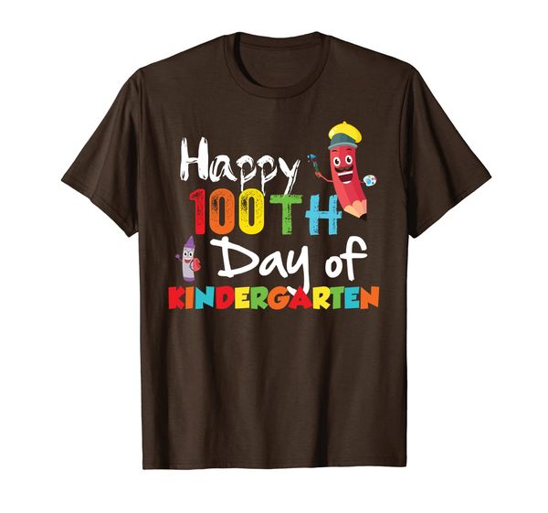 

adorable happy 100th day of kindergarten teacher shirt, White;black