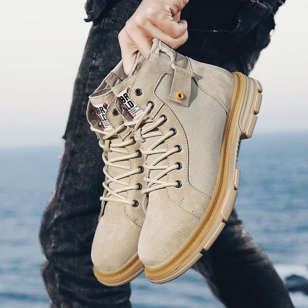 

boots hombre mens negras shoe casual flat for sneaker 2021 causal man leisure sports sneakers sport men, Black