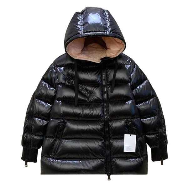 

desinger womens down jacket coat embroidered letter mens hooded waterproof windbreaker thick clothing, Black