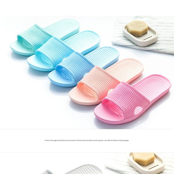 

slippers summer women home flat bath shoes woman non-slip indoor & outdoor soft ultra girl, Black