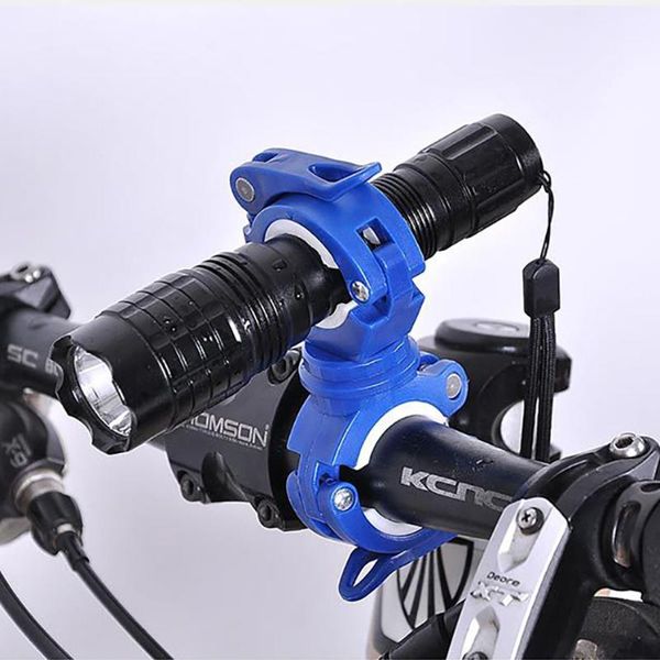 

bicycle light bracket 360Â° rotating bike lamp holder for led torch headlight pump stand clip quick release mount lights