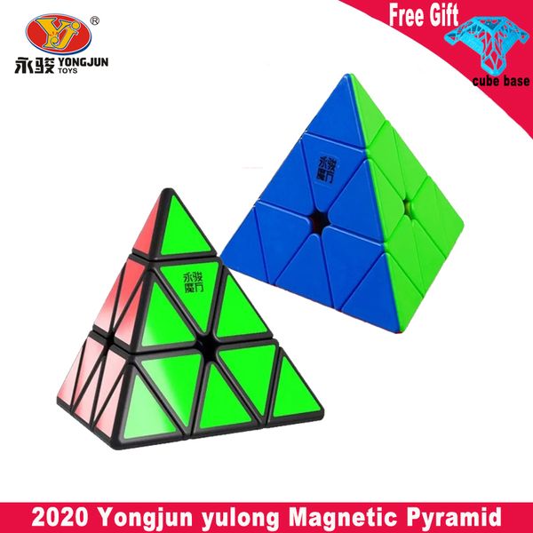 

WintopCubes Yongjun yulong Magnetic Magic Pyramid Cube YJ V2M Magnets Triangle Puzzle Speed Cubes For Children Kids Gift Toy
