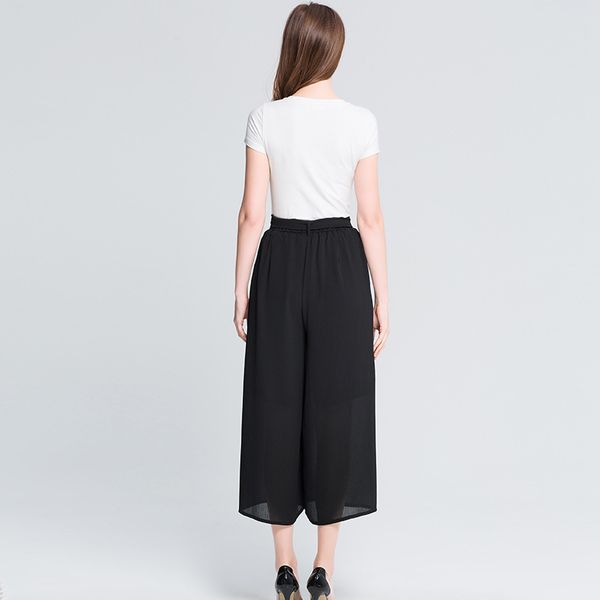 

big yards dresses women's large casual pants wide leg chiffon capris