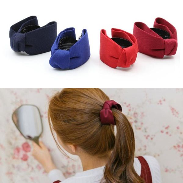

hair clips 1pc clip bow tie accessories for women girls crab hairpin headwear fashion korean 6 color