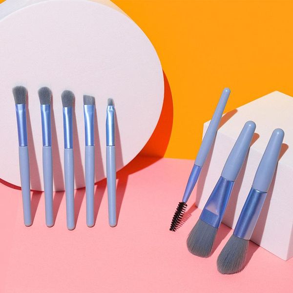 

beginner mini 8 kit makeup brushes set for cosmetic foundation powder blush blending eyeshadow make up brush beauty tool