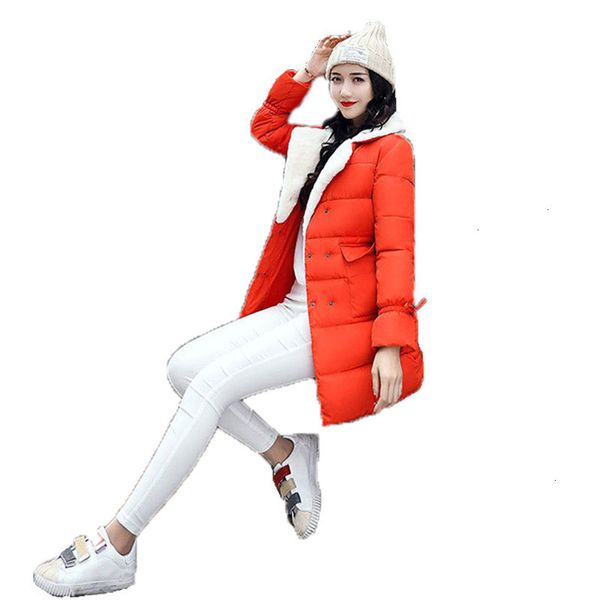 

women's jackets fashion parka women yellow pink black m-2xl size winter lapel loose plus thick temperament long warmth clothing lr393 0, Black;brown