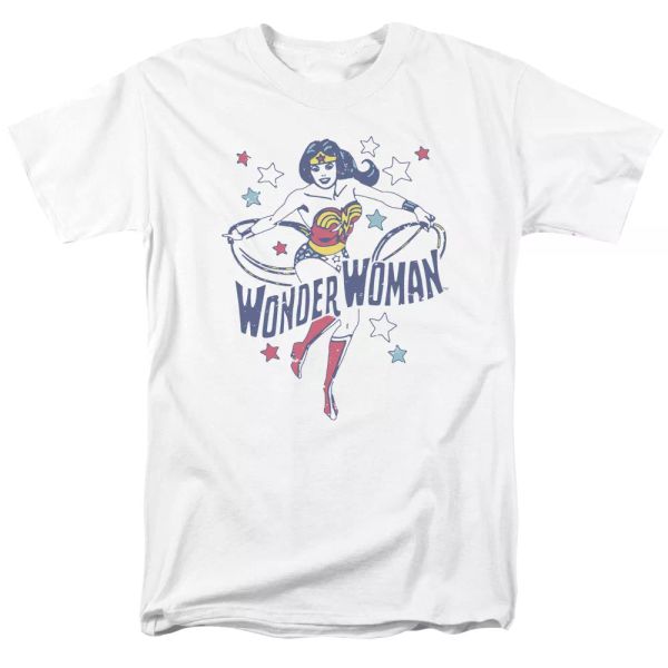 

Wonder Woman - Wonder Stars T-Shirt DC Comics Sizes S-3X NEW, White;black