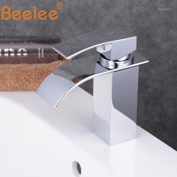 

bathroom sink faucets beelee faucet mixer single handle hole deck mount waterfall basin vessel tap bl0517c1