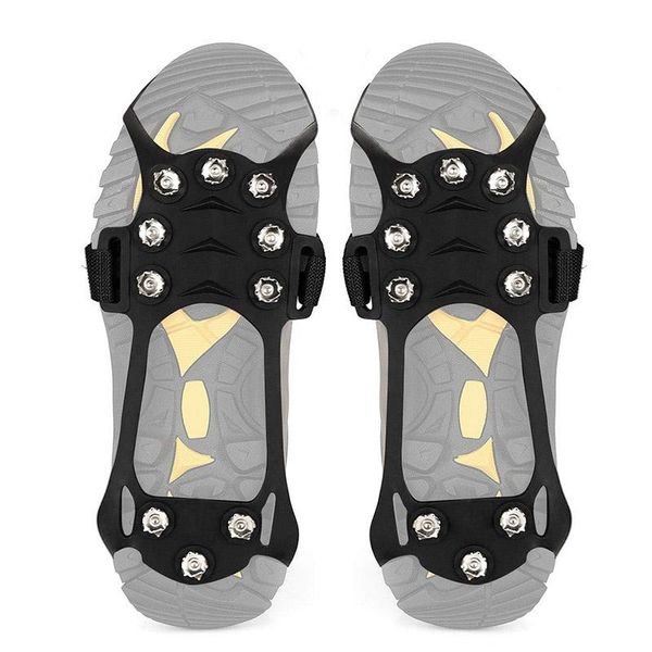 

cords, slings and webbing ly 1 pair anti-slip 10 teeth ice crampons traction cleat for shoes boots outdoor hiking climbing