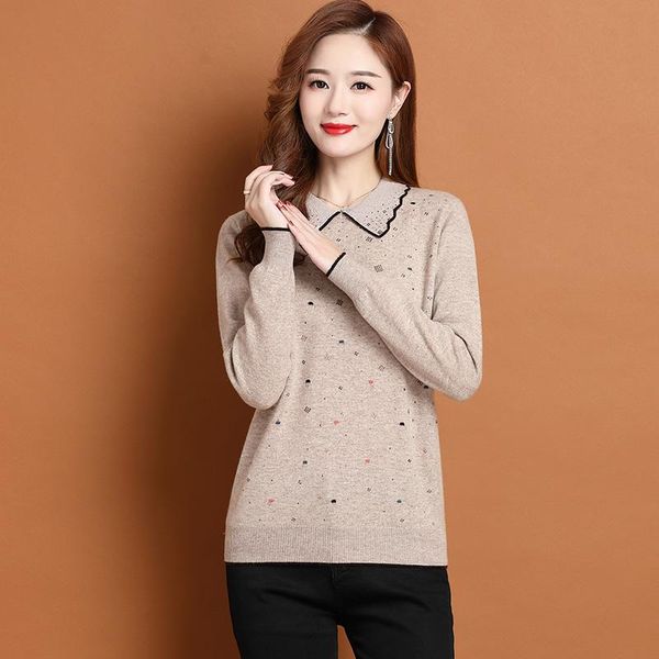

women's sweaters sweater fall/winter 2021 loose inner base one, White;black