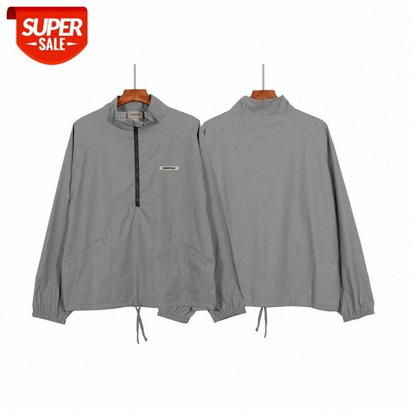 

fog reflective laser jacket eentials men's and women's windbreaker brand #we72, White;black