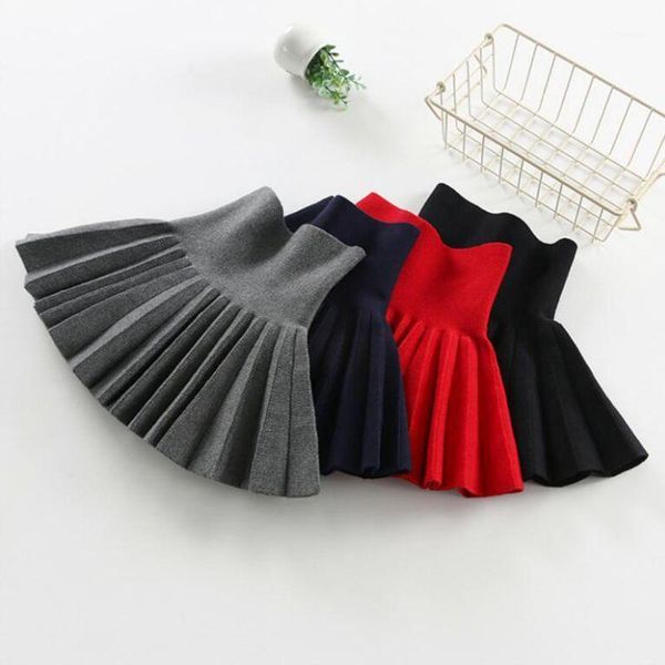 

skirts 2-15y 2021 teenage spring fall winter tutus child clothes baby tutu skirt school girls princess mini pleated jw230511, Blue