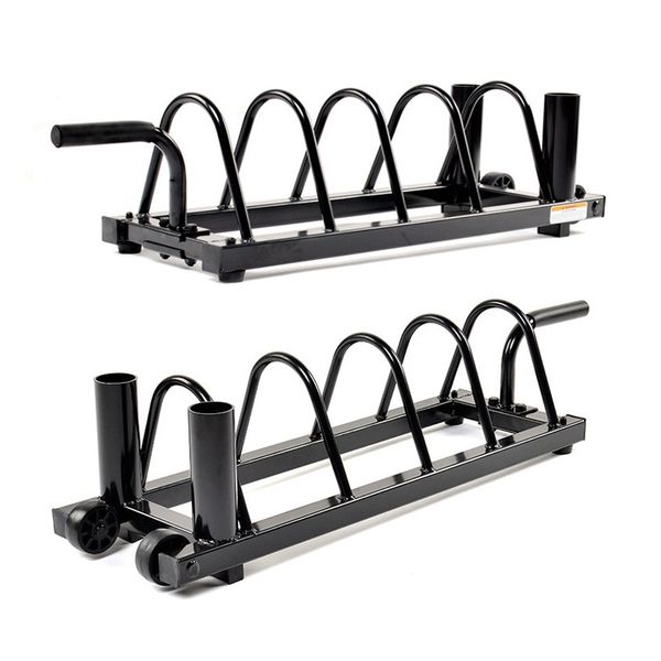 Steelbody Horizontale Plattenständer, Olympia-Bar-Racks, Organizer, Stahlrahmen, Transportrad, Langhantel-Bump-Aufbewahrungshalter, Gewichtheberrahmen, Heim-Fitnessstudio, Sport-Griff