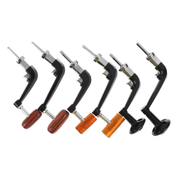 

metal spinning fishing reel handle folding rocking arm for 1000-4000 wheel wooden knob tackle accessories baitcasting reels