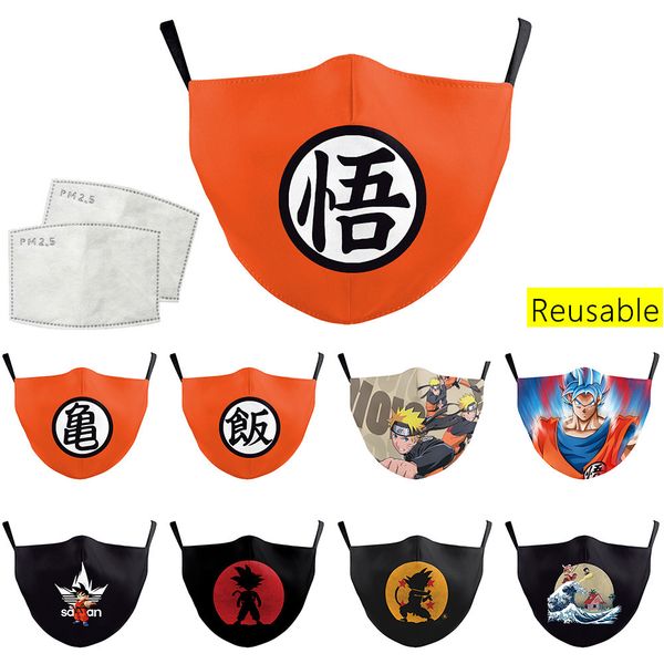 

custom logo digital 3d printed wukong cartoon animation series optional washed cotton mask can put filter