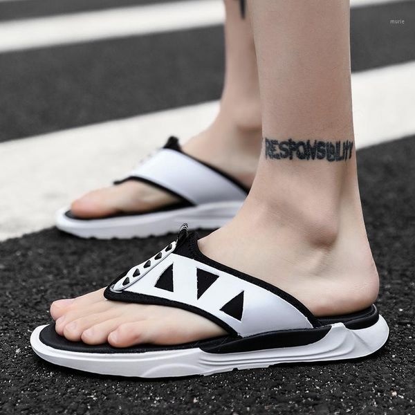 

slapi sandalle chancla beach men man mens sandalet para hombre teenslippers flip sandalia heren rubber cuero soft da homme slippers1, Black