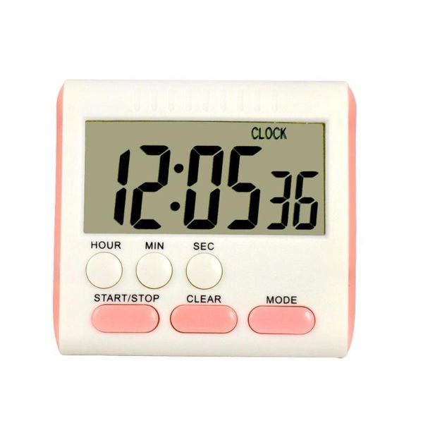 Timer Magnetico da parete Grande digitale LCD Cucina Uovo Tempo di cottura Timer Scuola Conto alla rovescia 24 ore Doccia Studio Kit sportivo Sveglia