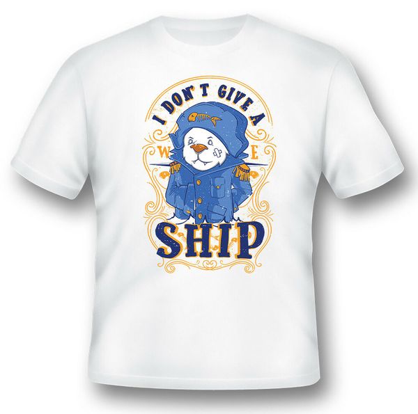 

i don't give a ship black or white tee, White;black