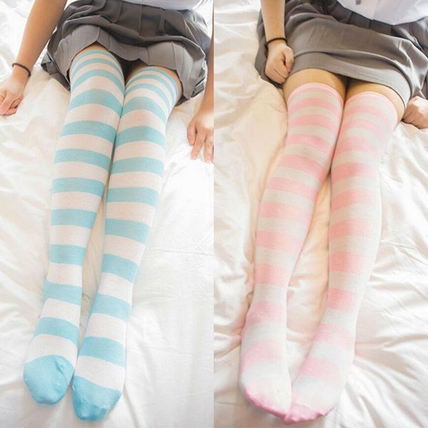

other event & party supplies cute japanese anime lolita girls stripe thigh stockings over knee cosplay costume socks