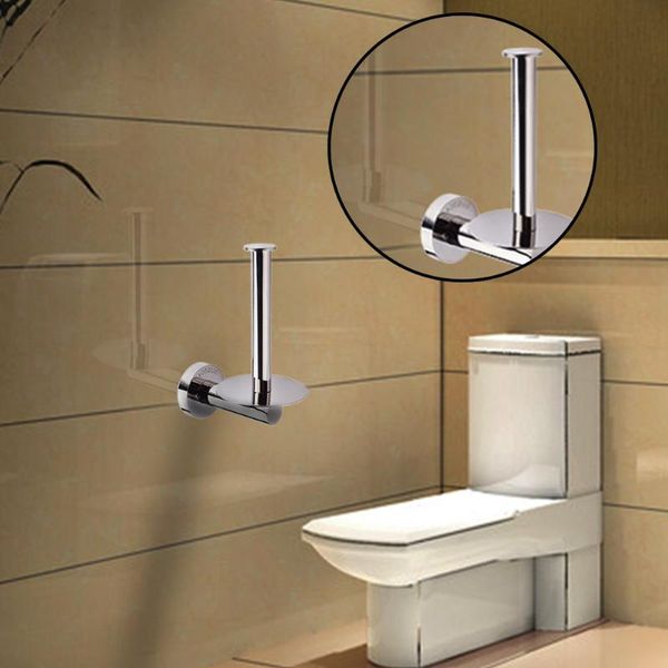

toilet paper holders wall mounted bathroom vertical round stand roll holder durable silver kitchen easy install el stainless steel