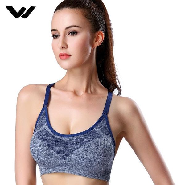 

gym clothing 2021 women fitness yoga bra adjustable straps seamless sports quick dry no wire-rim running bras female, White;black
