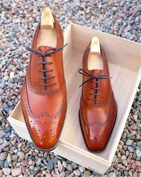 

dress shoes novos homens de negÃ³cios moda casual vestido sapatos artesanal high-end clÃ¡ssico marrom plutÃ´nio oco esculpido rendas brogue 9q1, Black