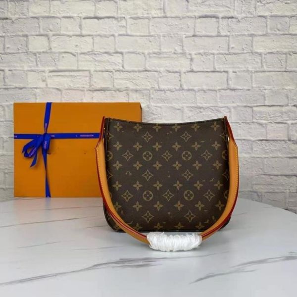 

high end original women's 51146 middle ancient underarm round handle shoulder bag