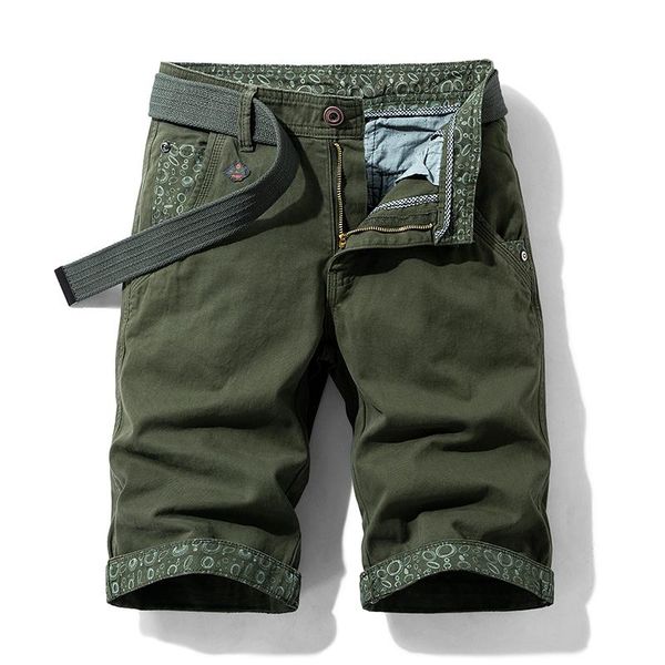 

men's shorts 2021 camouflage casual pants multi bag pocket cotton half summer overalls mid waist, White;black