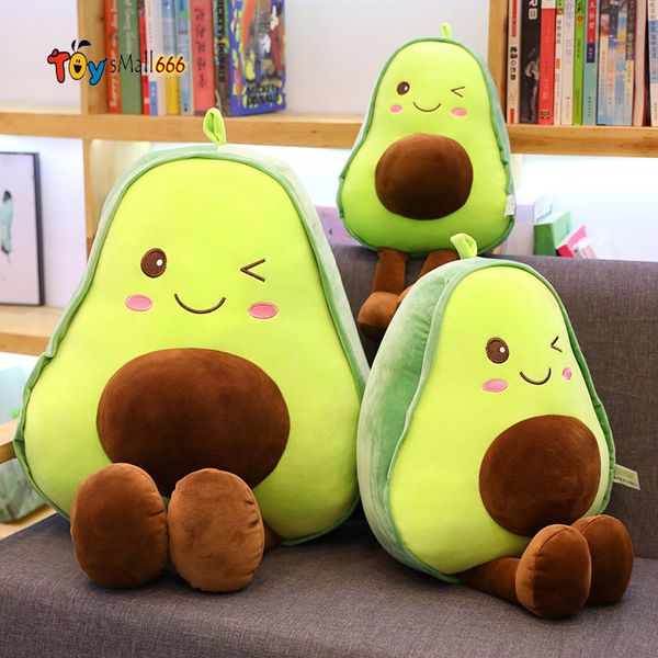 

30/45\60/85cm four sizes cute beautiful avocado fruit plush plant toy cartoon plush doll boy girl anti-stress pad pillow gift fy7752