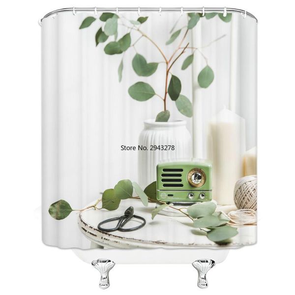 

shower curtains landscape bird print curtain bathroom waterproof polyester bath simple decor with hooks sets