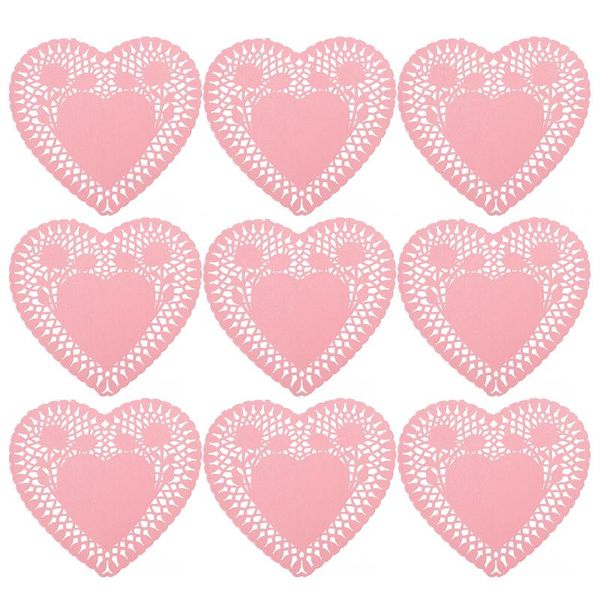 

mats & pads 100 sheets mini valentine heart doilies love shape lace
