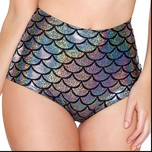 

women womens short high waist bling stretch shorts beach slim knickers skinny casual fish scale club party, White;black