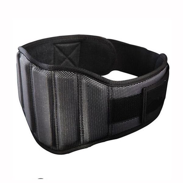 

widen nylon belt weightlifting fitness equipment exercise training breathable waist support, Black;gray