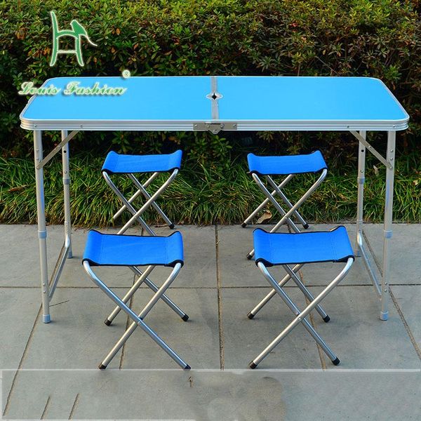 

folding table outdoor portable chair simple stall household desk exhibitiontables camp furniture