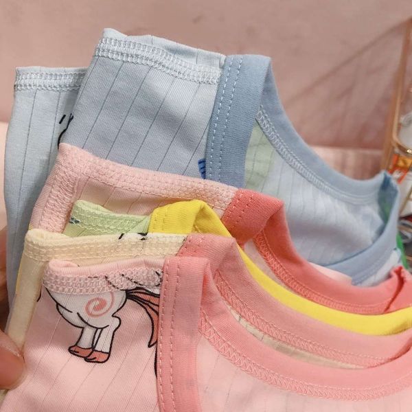 

boys and girls suits 21 summer korean children's home clothes men's and women's 7-sleeve air conditioning icelandic cotton (2, White