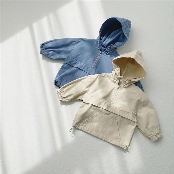 

jackets kids zipper jacket fashion baby boy zip hoodie autumn korean children clothing toddler hoodies child coat 2021 infant outerwear, Blue;gray