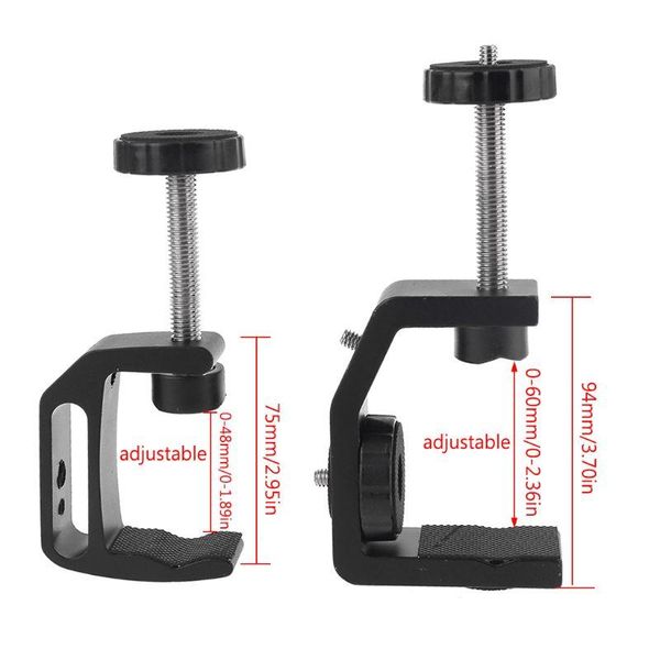 

c-style camera screw clamp with 360 degree mini ballhead 1/4" for flash light 69ha tripods