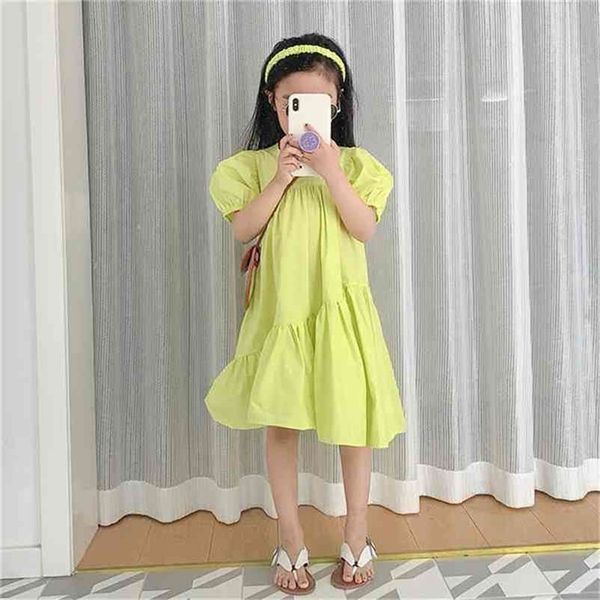 

summer arrival girls princess dress kids cotton es girl 210528, Red;yellow