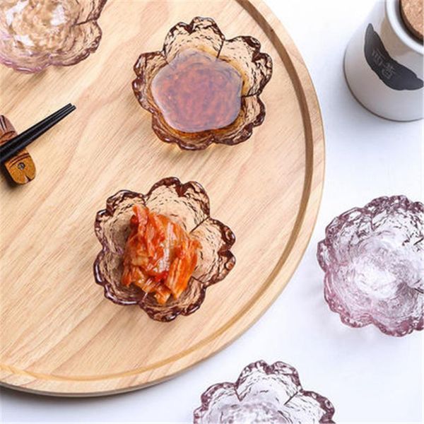 

bowls cherry blossom dish japanese-style glass small salad plate dried fruit dessert dishes tableware 1pcs