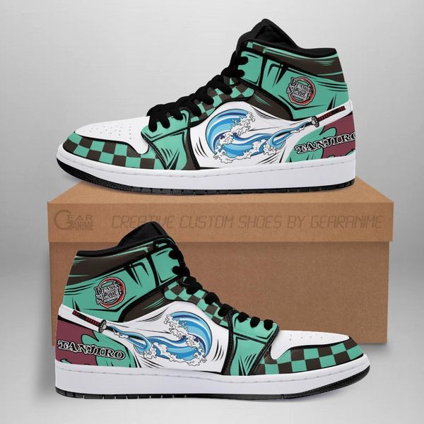 

tanjiro kamado sneakers demon slayer kny anime sho fan gift