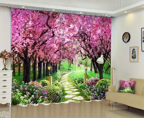 

curtain & drapes babson cherry tree 3d digital printing diy po advanced custom