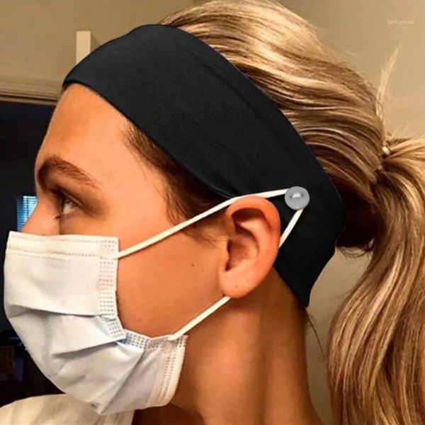 

accessories button solid headband yashmak holder wearing a yashmak- protect your ears five pieces polyester selling1