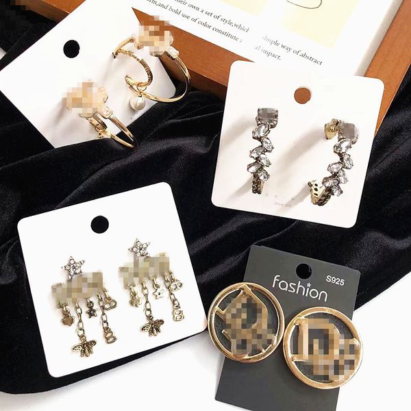 

925 sier needle alloy gold d family pearl earringsmu5o, Black