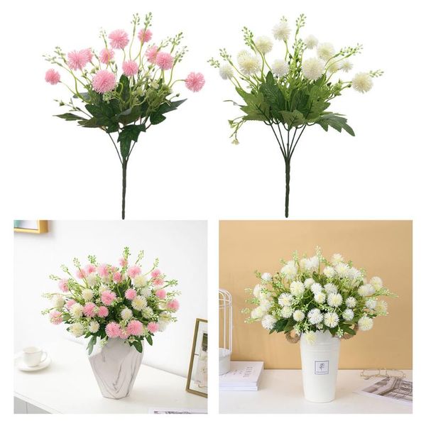 

decorative flowers & wreaths artificial fake silk flower arrangement bouquet, for wedding desktop