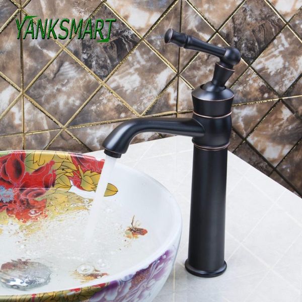 

bathroom sink faucets yanksmart oil rubbed bronze europe artist wash basin single handle vessel cold & mixer water tap